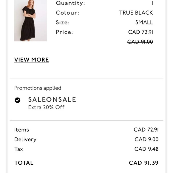 Never worn Madewell eyelet flutter sleeve top size large - Picture 6 of 6